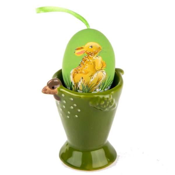 Easteregg in egg holder - Easteregg with a rabbit 1k0a0003