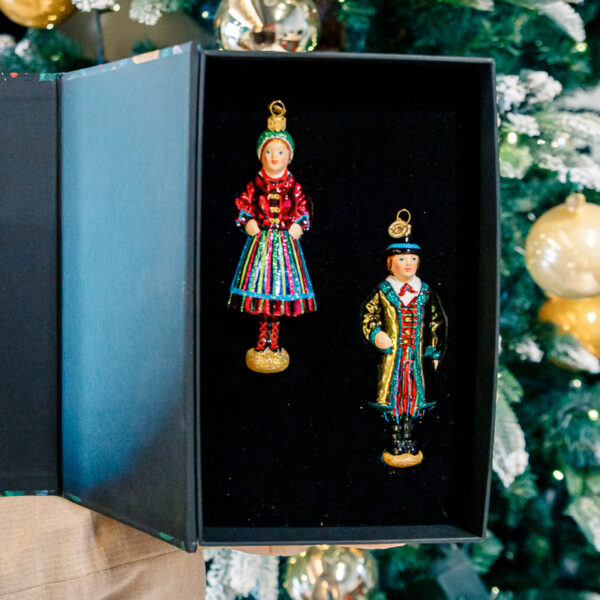 Folk Set - Łęczyca Couple in a floral box 1k0a0822