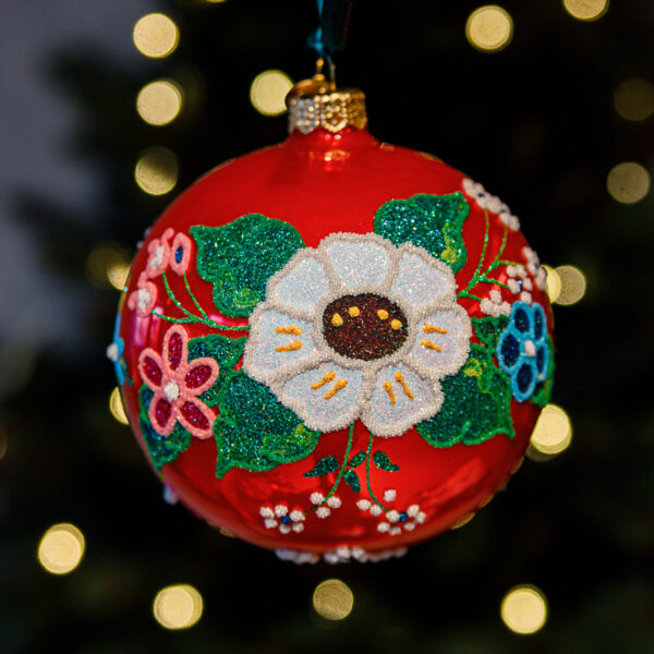 Lowicz bauble - red 1k0a4389