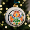 Delicate Bauble with Lowicz Paper Cutout motif  1k0a4539