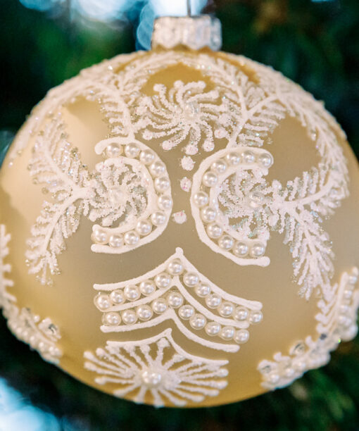 Królewskie ornamenty - Kremowa śnieżynka  1k0a6552