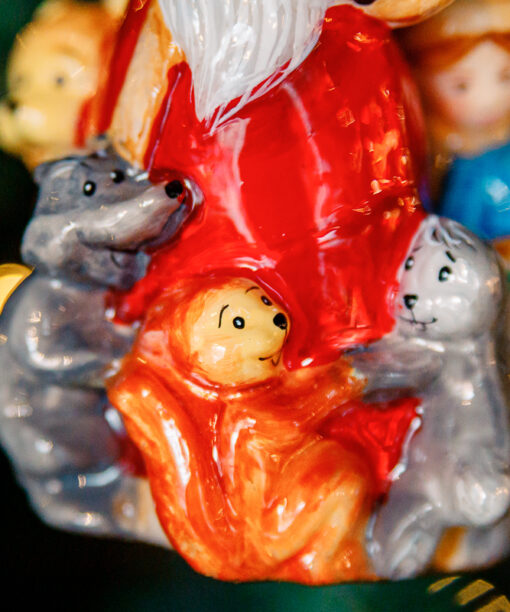 Santa Claus with forest animals  1k0a6856