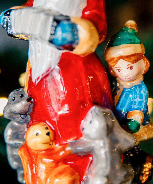 Santa Claus with forest animals  1k0a6857