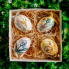 Set - Easter Eggs with beige orchids  1k0a7009