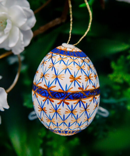 Pisanka - Porcelanowa złota siatka  1k0a7213