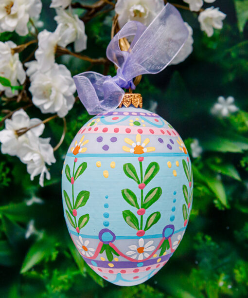 Glass Easter egg - pastel dots 1k0a7284
