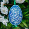 Opole goose Easter egg - blue 1k0a7468