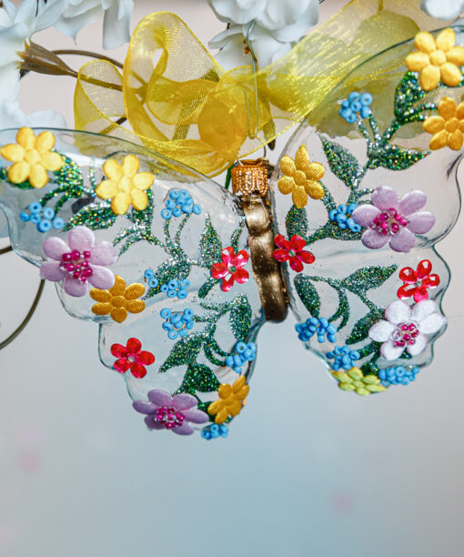 Flower butterfly pink and yellow 1k0a7568