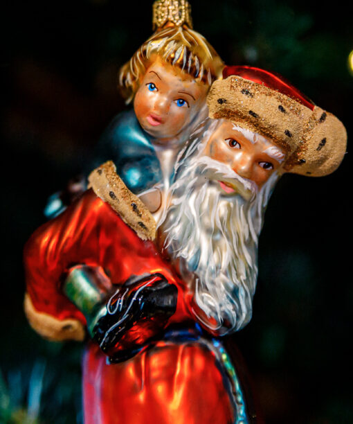 Victorian Collection - Santa Claus giving kid piggyback ride  1k0a8435