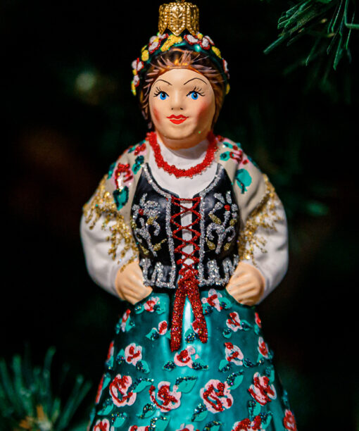 Podhale Female Folk Costume Green Skirt  1k0a8658