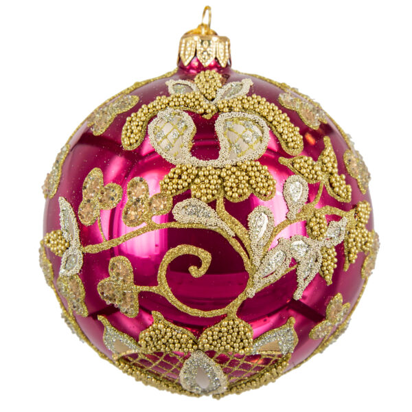 Queen Embroidery- glossy pink Img 2114