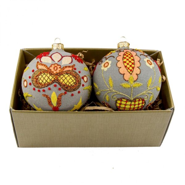 Set - Tuchole embroidery in a gold box Img 2492
