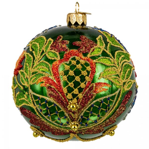Embroidery from Bishop's vestment - Green Shiny Img 3911