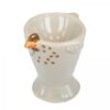 Egg cup with a Hen - Grey  Img 3953