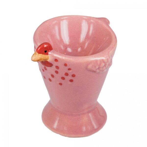 Egg cup with a Hen - Pink Img 3955