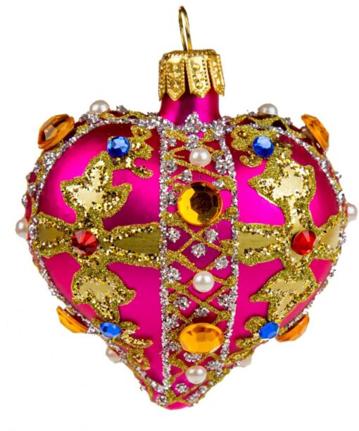 Heart - Pink with stones  Img 5987 1