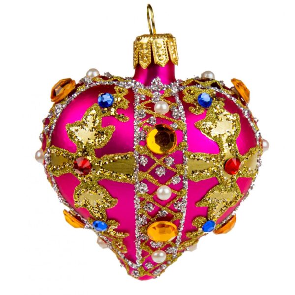 Heart - Pink with stones Img 5987 1