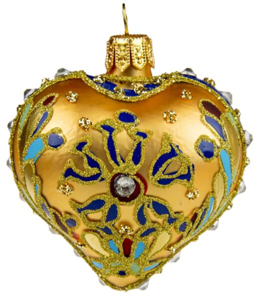 Heart - Gold & navy Img 5988