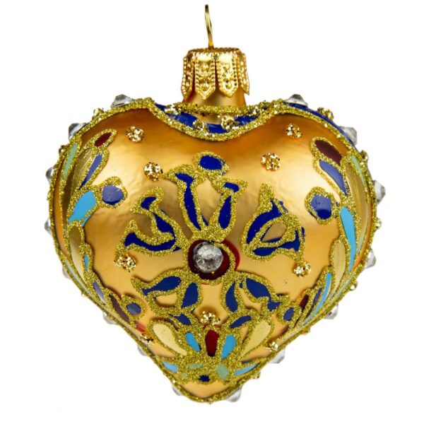 Heart - Gold & navy Img 5988