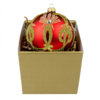 Royal Palmette - Round bauble in gold box  Beznazwy3