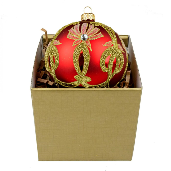 Royal Palmette - Round bauble in gold box Beznazwy3
