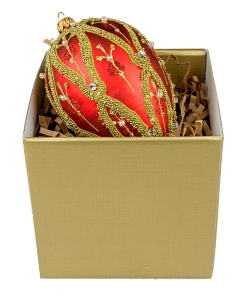 Royal Pearl - Egg bauble in gold box Beznazwy4