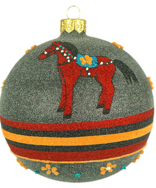 Bauble with two horses  Krakowskie koniki 476 1