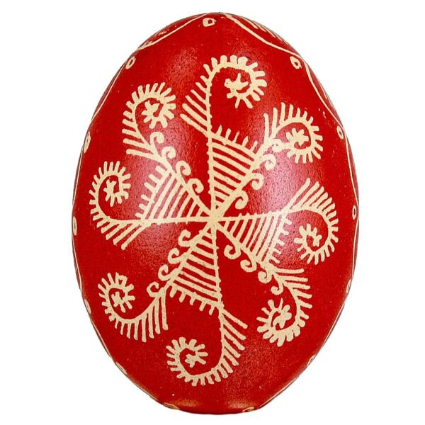 Goose Eggshell from Opoczno - Coral Pisanka opoczynska gesia koralowa 30 zl