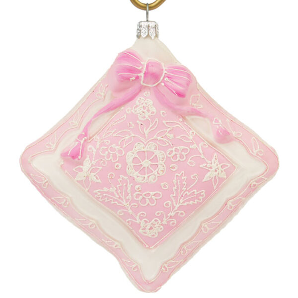 Pink pillow Rozowa poduszka haft krakowski 658
