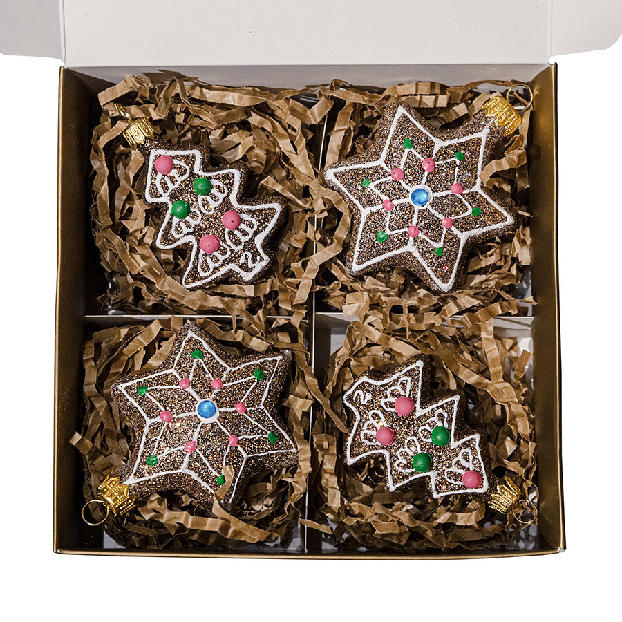 Piernikowa Kolekcja - Zestaw - Pierniczkowe gwiazdki i choinki  1k0a3849