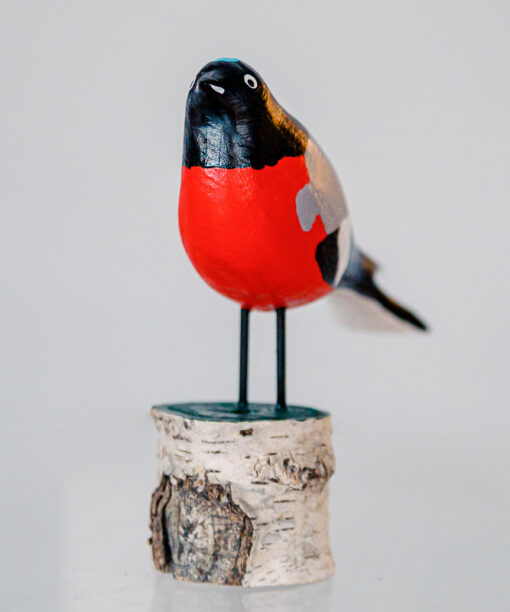Red wooden bullfinch bird 1k0a6630