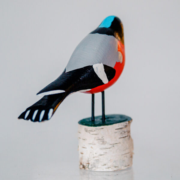Red wooden bullfinch bird 1k0a6631