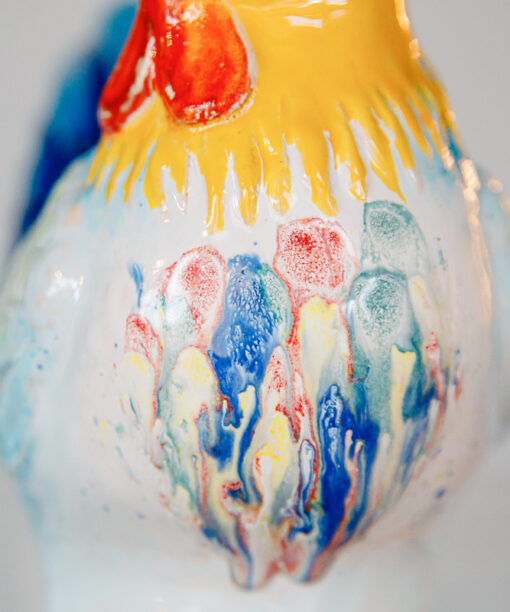 Danuta Rożnowska - Borys - a blue ceramic hen  1k0a6647