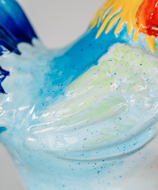 Danuta Rożnowska - Borys - a blue ceramic hen 1k0a6648