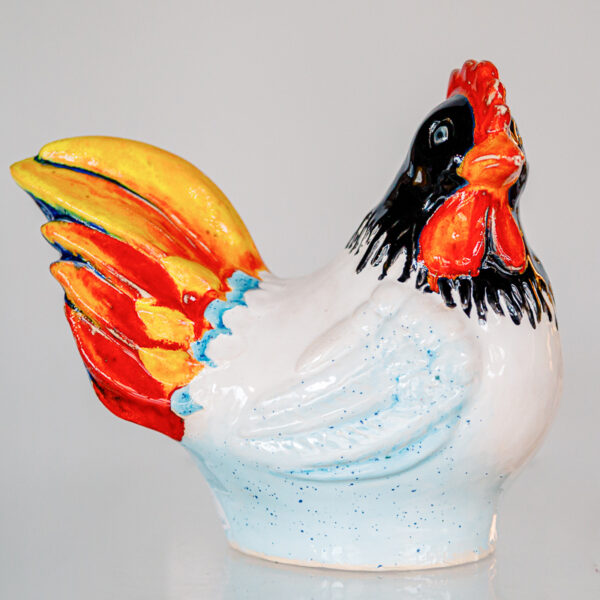 Danuta Rożnowska - Borys - ceramiczna kurka biała 1k0a6656