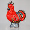 Ceramiczny, czerwony kogut stojący 1k0a6667