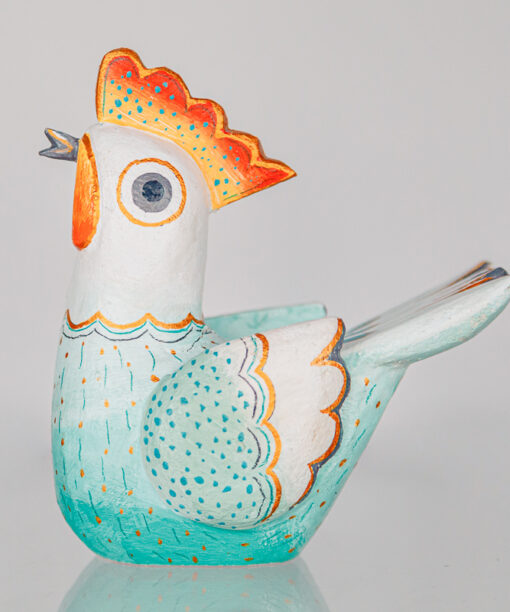 Jerzy Zbrożek - a green wooden hen  1k0a8078