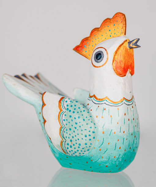 Jerzy Zbrożek - a green wooden hen  1k0a8079