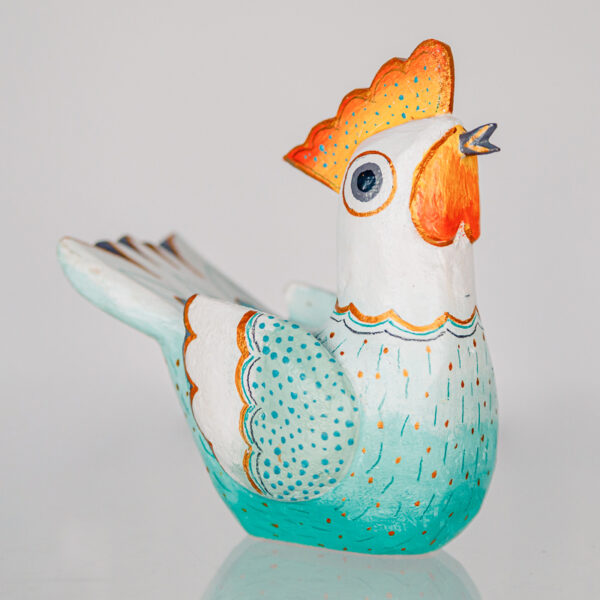 Jerzy Zbrożek - a green wooden hen 1k0a8079
