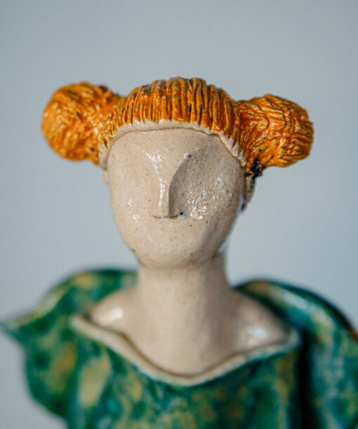 Małgorzata Boksa - a green angel with a cat  1k0a6181