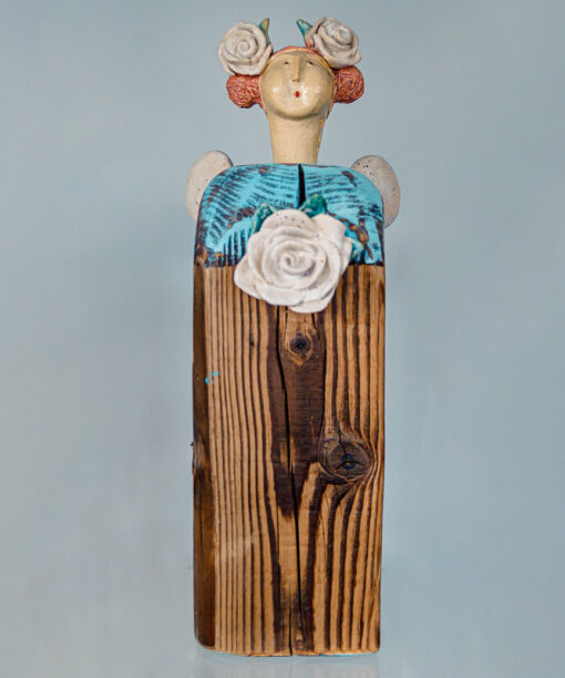 Małgorzata Boksa - drewniano-ceramiczny anioł  1k0a6189