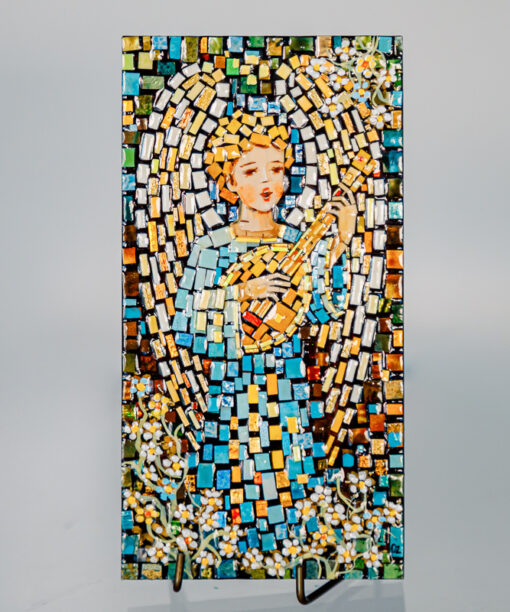 Mosaic - Guardian angel with a violin 1k0a1811