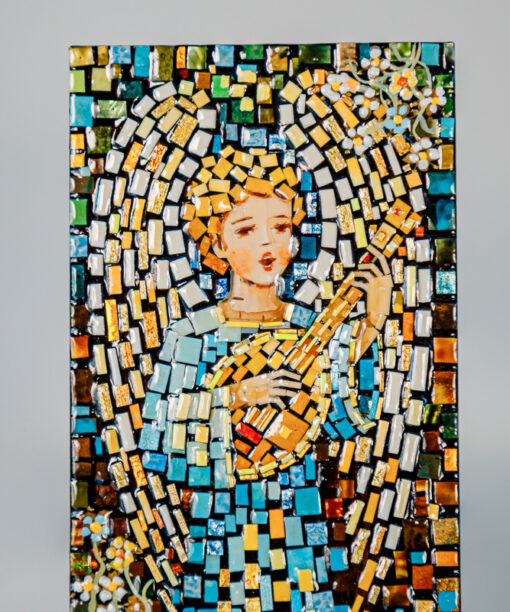 Mosaic - Guardian angel with a violin 1k0a1812