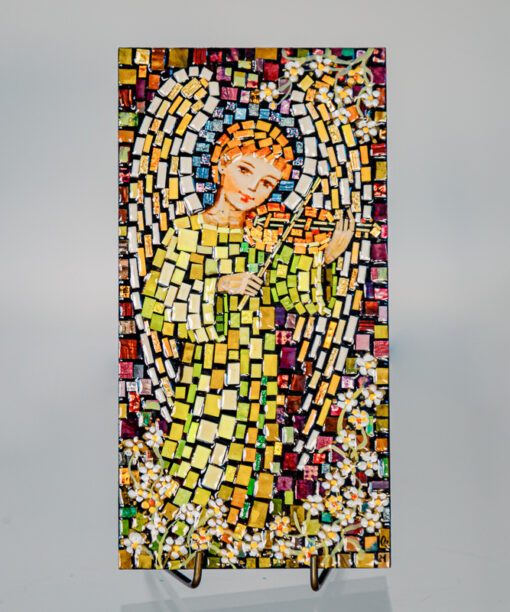 Mosaic - Guardian angel with a violin 1k0a1815