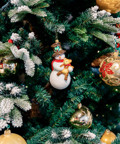 Komozja - Snowmans - Snowman with a teddy bear  1k0a7921