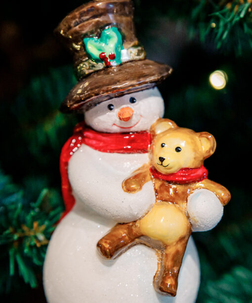 Komozja - Snowmans - Snowman with a teddy bear  1k0a7923