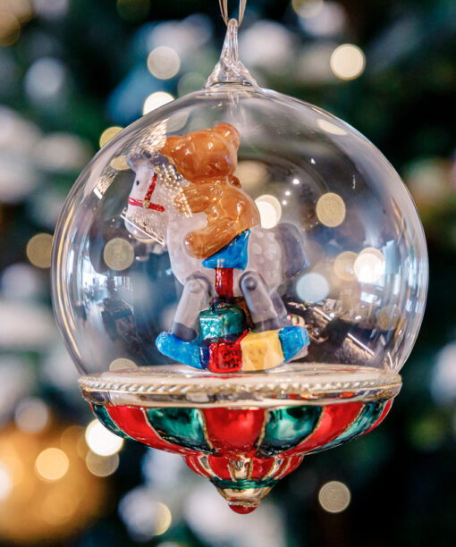 Cloche - Teddy bear on horseback (only in shop)  1k0a7960