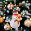Komozja - Snowmans - Snowman with a teddy bear  1k0a7962
