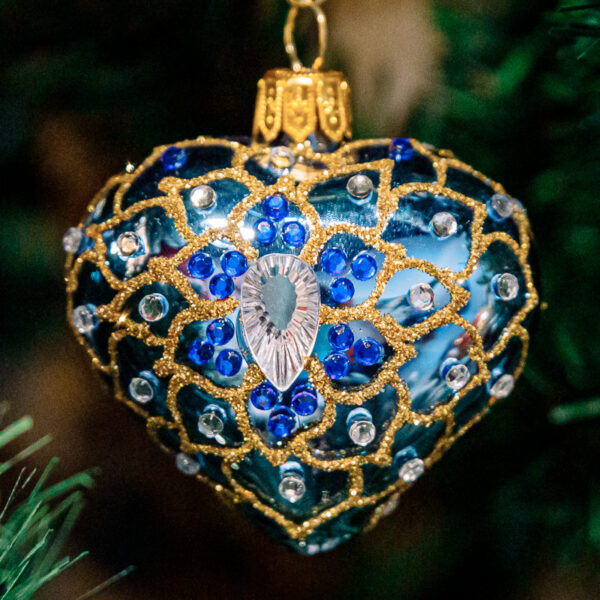 Heart - Navy blue crystals 1k0a3404