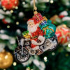 Santa Claus on a black motorbike  1k0a5939